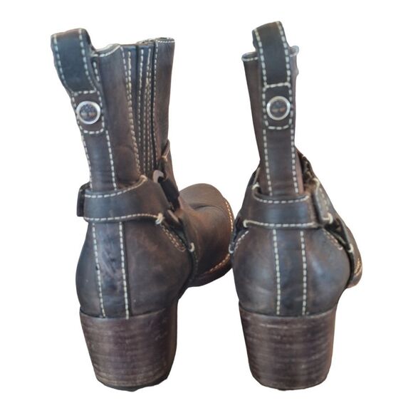 Timberland Leather Comforia Chelsea Harness Ankle Boots Womens 6 Brown - Picture 5 of 16